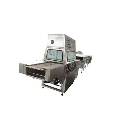 Máy Phủ Sô Cô La Bánh Donut Rộng 400mm 0-6m/phút Thanh Sô Cô La