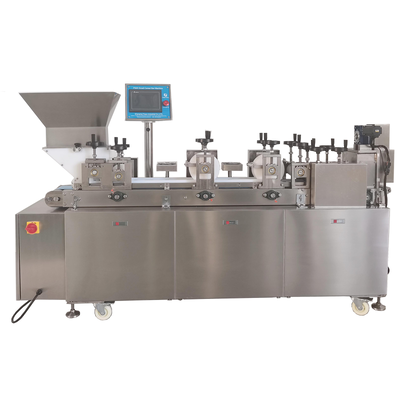 Giá tốt. Máy tạo hình và cắt thanh sô cô la kẹo hạnh nhân P320 băng tải 300mm PLC trực tuyến